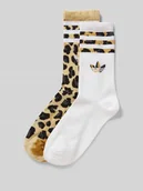 Skarpetki damskie - Skarpety z nadrukiem z logo w zestawie 2 szt. - miniaturka - grafika 1