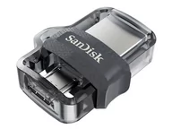 Pendrive - SanDisk Ultra Dual m3.0 16GB OTG MicroUSB/USB 3.0 (SDDD3-016G-G46) Czarny - miniaturka - grafika 1