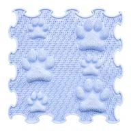 Maty edukacyjne - Mata Sensoryczna Łapki 30X30Cm Błękitny - miniaturka - grafika 1