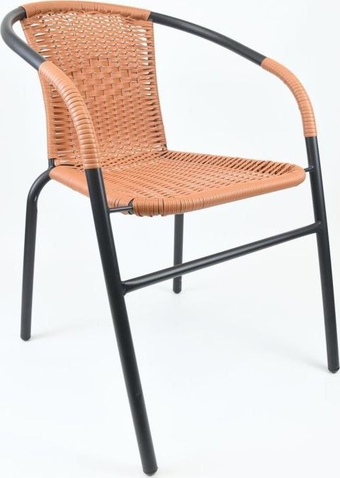 Krzesło ogrodowe bistro, sztaplowane, szary/naturalny