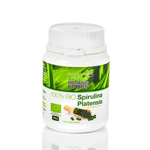 BIO ORGANIC FOODS Spirulina Platensis 100% BIO EKO 300g Bio Organic Foods - Suplementy naturalne - miniaturka - grafika 1