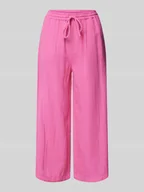 Spodnie damskie - Spodnie materiałowe z fakturowanym wzorem model ‘THYRA’ - miniaturka - grafika 1