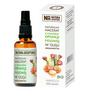 Macerat z kwiatów opuncji figowej w oleju arganowym 50ml NATURA RECEPTURA - Olejki do mycia twarzy - miniaturka - grafika 1