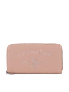 U.S. Polo Assn. Duży Portfel Damski WIUXT8413WVP Beżowy - Portfele - miniaturka - grafika 1