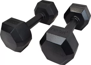 Hantle żeliwne Hex hexagonalne Kawmet 2x10kg - Hantle i ciężarki - miniaturka - grafika 1