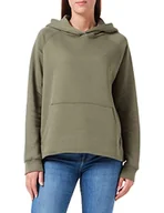 Bluzy damskie - camel active Damska bluza z kapturem z kieszenią typu kangurka, szary oliwkowy, XL - miniaturka - grafika 1