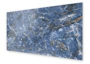 Dekoracje domu - Panel kuchenny HOMEPRINT Niebieski marmur onyx 125x50 cm - miniaturka - grafika 1