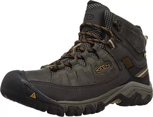 KEEN Targhee 3 Mid wodoodporne, buty turystyczne męskie, Czarny Oliwkowy Złoty Brązowy, 46 EU szerokie - Buty trekkingowe męskie - miniaturka - grafika 1