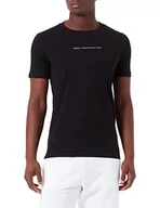 Koszulki męskie - Replay T-shirt męski, 098 BLACK, XS - miniaturka - grafika 1