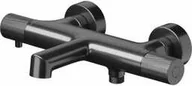 Baterie wannowe i prysznicowe - CERSANIT Bateria wannowo-prysznicowa ścienna ZEN termostatyczna gun metal S951-569 - miniaturka - grafika 1