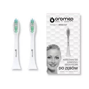 Oromed Końcówka  oromed Końcówki do szczoteczki sonicznej ORO-BRUSH WHITE ORO-BRUSH WHITE - Końcówki do szczoteczek elektrycznych - miniaturka - grafika 1