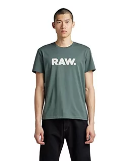Koszulki męskie - G-STAR RAW t-shirt męski, Zielony (Grey Moss 336-4752), XS - grafika 1
