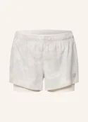 Spodenki damskie - New Balance Szorty Do Biegania 2 W 1 Rc 2-In-1 Short 3" grau" - miniaturka - grafika 1