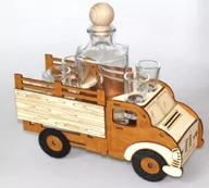 Miseczki i talerzyki dla dzieci - Pigmejka Karafka na alkohol - ciężarówka PIGMEJKA, 500 ml + 6 szt. kieliszków - miniaturka - grafika 1