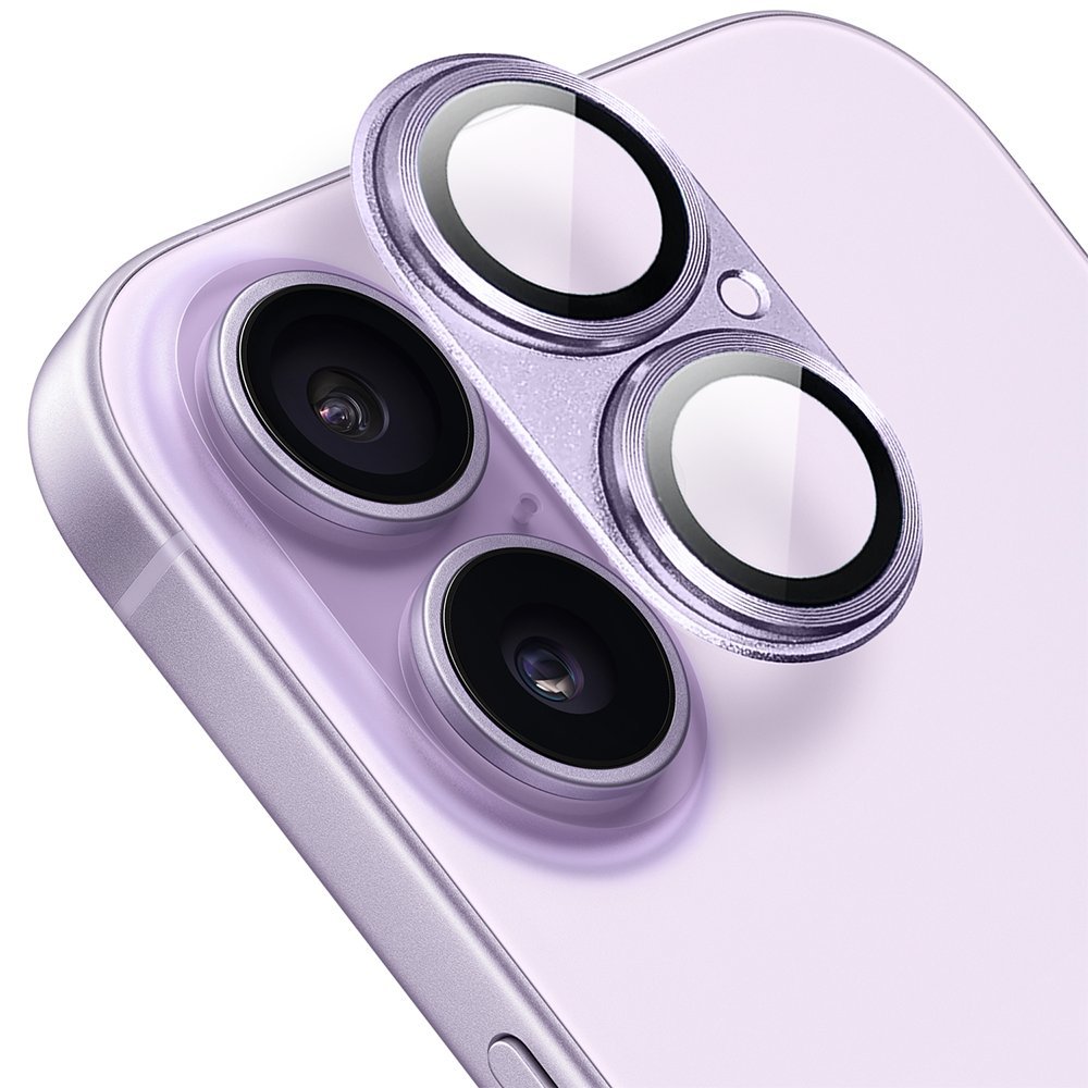 Metalowa osłona na cały aparat do iPhone 17, lawendowa
