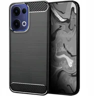Etui i futerały do telefonów - Etui do Oppo Reno13 5G Czarne, Pancerne, Karbon, Pokrowiec, Plecki, Case - miniaturka - grafika 1