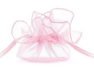 PartyDeco Woreczki z organzy, różowy, 25cm (1 op. / 10 szt.) WRG6-081-10 [16403665] - Gadżety na imprezę - miniaturka - grafika 1