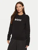 Bluzy damskie - Boss Bluza C_Elaboss_6 50501154 Czarny Regular Fit - miniaturka - grafika 1