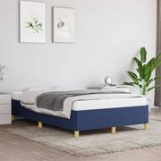 Łóżka - Lumarko Rama łóżka, niebieska, 120x200 cm, obita tkaniną - miniaturka - grafika 1