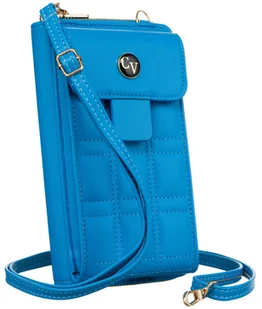 Praktyczna torebka na ramię miejski torebko-portfel z regulowanym paskiem Cavaldi, niebieski - Torebki damskie Praktyczna torebka na ramię miejski torebko-portfel z regulowanym paskiem Cavaldi, niebieski - Torebki damskie - miniaturka - grafika 1