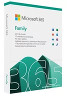 Oprogramowanie dedykowane - Microsoft 365 Family FPP (Box) PL P8 1Y Win/Mac Medialess Box 6GQ-01593 Zastępuje P/N: 6GQ-01161 - miniaturka - grafika 1