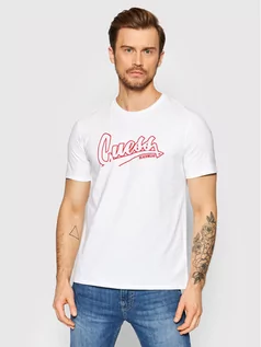 Koszulki męskie - GUESS T-Shirt F2GI01 J1311 Biały Slim Fit - grafika 1