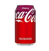 Napoje gazowane - Coca Cola Cherry 355ml USA - miniaturka - grafika 1