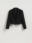 Marynarki i żakiety damskie - Reserved - Krótka marynarka - czarny - miniaturka - grafika 1