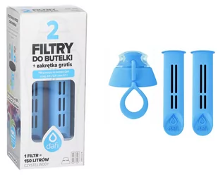 Filtr Do Butelki Dafi Niebieski 2 Szt + Nakrętka - Wkłady filtrujące - miniaturka - grafika 1