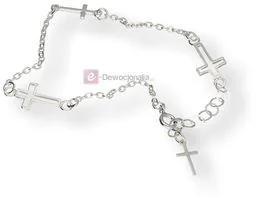 Bransoletka srebrny CELEBRYTKA- AG 2,4 gr - Różańce - miniaturka - grafika 1