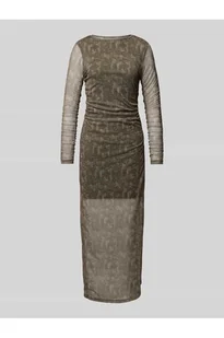 Długa sukienka z marszczeniami model JUDITH - Noisy May - Sukienki - miniaturka - grafika 1