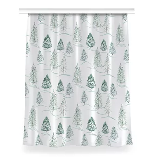 Gotowa zasłona z nadrukiem 150x200 Zimowa choinka, Fabricsy - Zasłony - miniaturka - grafika 1