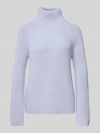 Swetry damskie - Sweter z dzianiny ze stójką model ‘ARWEN’ - miniaturka - grafika 1