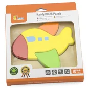 Układanki dla dzieci - VIGA VIGA 50173 Układanka puzzle drewniane: Samolot VG-50173 - miniaturka - grafika 1