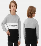 Bluzy dla chłopców - 4F BLUZA CHŁOPIĘCA DRESOWA SPORTOWA NIEROZPINANA - miniaturka - grafika 1