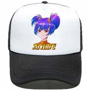 Czapka z daszkiem CZARNO-BIAŁA Anime Manga Wzory - Czapki i chusty sportowe męskie Czapka z daszkiem CZARNO-BIAŁA Anime Manga Wzory - Czapki i chusty sportowe męskie - miniaturka - grafika 1