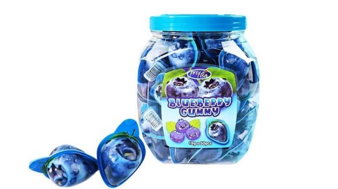 PROFISA BLUEBERRY GUMMY 18Gx50SZT ŻELKI JAGODA w SŁOJU