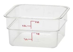 Pojemnik z poliwęglanu 185x185x100 mm 1,9 l CAMBRO, 2SFSCW135 - Pojemniki kuchenne - miniaturka - grafika 1