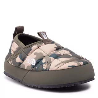 Kapcie damskie - The North Face Kapcie Youth Thermoball Traction Mule II NF0A39UX28J1 New Taupe Green Explorer Camo Print/New Taupe Green - grafika 1