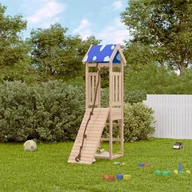 Place zabaw - vidaXL Plac zabaw do ogrodu, lite drewno sosnowe - miniaturka - grafika 1