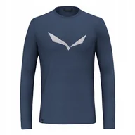 Koszulki męskie - SALEWA LONGSLEEVE SOLIDLOGO DRY 00-0000027340_8670 r XXL - miniaturka - grafika 1