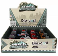 Samochody i pojazdy dla dzieci - Auto ciężarowe metalowe 12cm mix MEGA CREATIVE - miniaturka - grafika 1
