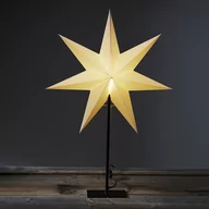 Ozdoby bożonarodzeniowe - STAR TRADING Gwiazda Frozen, 7 ramion, czarna/gwiazda biała - miniaturka - grafika 1