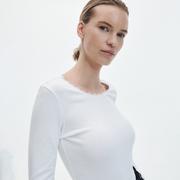 Bluzki damskie - Reserved - Bawełniana bluzka - Biały - miniaturka - grafika 1