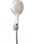 Zestawy prysznicowe - LAVEO NLL 60AD LUCAS Zestaw natryskowy punktowy Wymiar słuchawki:  117 mm Długość węża: 1500 mm Wykończenie: białe/chrom - miniaturka - grafika 1
