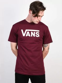 Koszulki dla chłopców - Vans CLASSIC BURGUNDY/WHITE koszulka męska - XXL - grafika 1