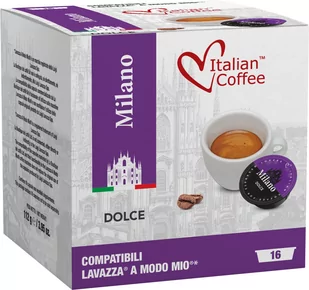 Italian Coffee Milano Dolce 16 kapsułek do Lavazza A Modo Mio - Kawa w kapsułkach i saszetkach - miniaturka - grafika 1