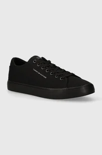 Tommy Hilfiger tenisówki TH HI VULC LOW CANVAS męskie kolor czarny FM0FM04882 - Trampki męskie - miniaturka - grafika 1