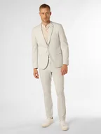 Garnitury - Finshley & Harding London Garnitur męski Mężczyźni Slim Fit Sztuczne włókno zielony jednolity, 46 - miniaturka - grafika 1