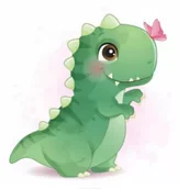 Malowanie po numerach - Norimpex Malowanie po numerach Dinozaur 18x24cm - miniaturka - grafika 1